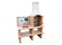 Ref. 201 - 150 cm x 75 cm x 220 cm, CxLxA | Grelhador 60 cm x 40 cm, CxL